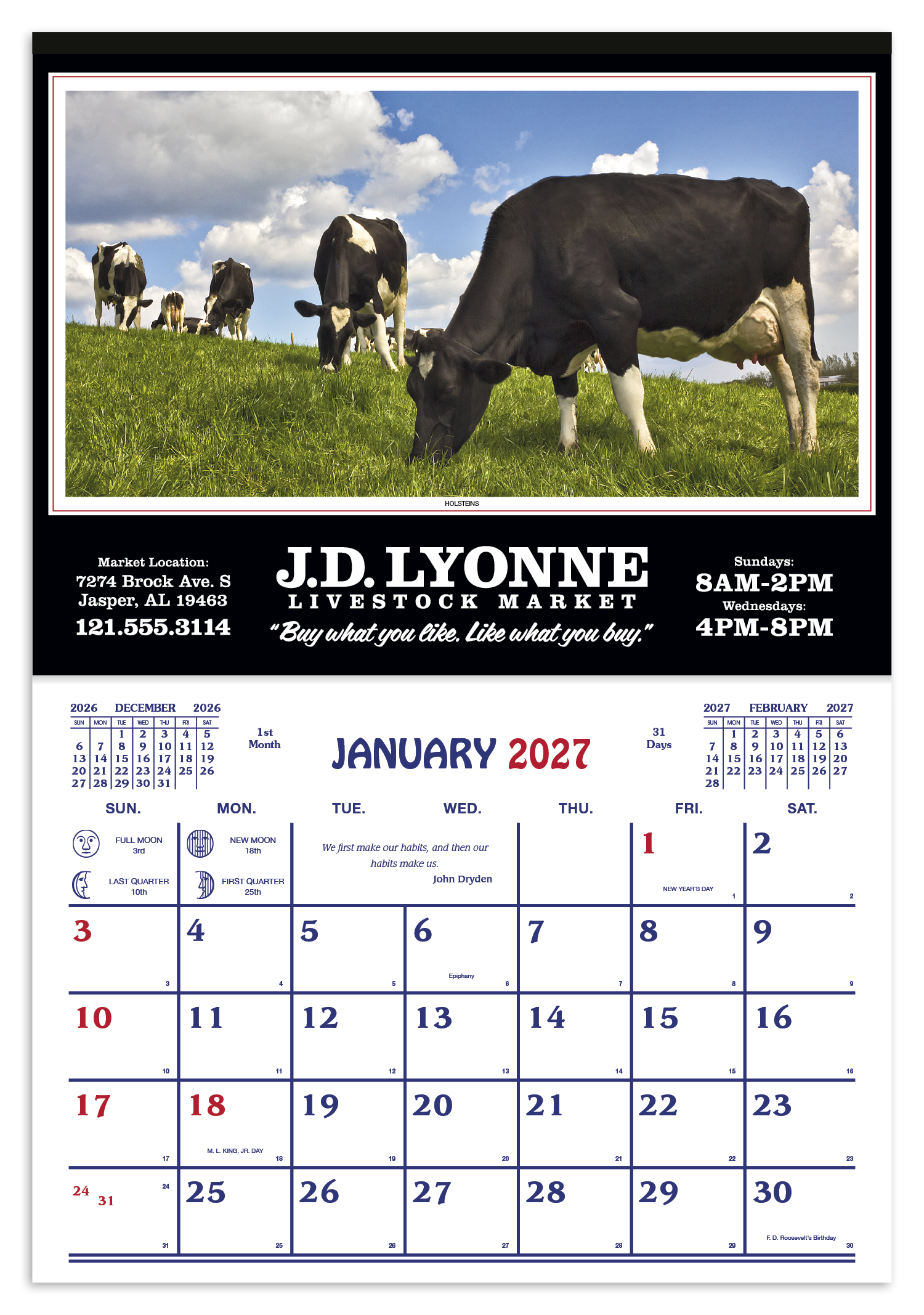 Skinner & Kennedy® Farm Calendar