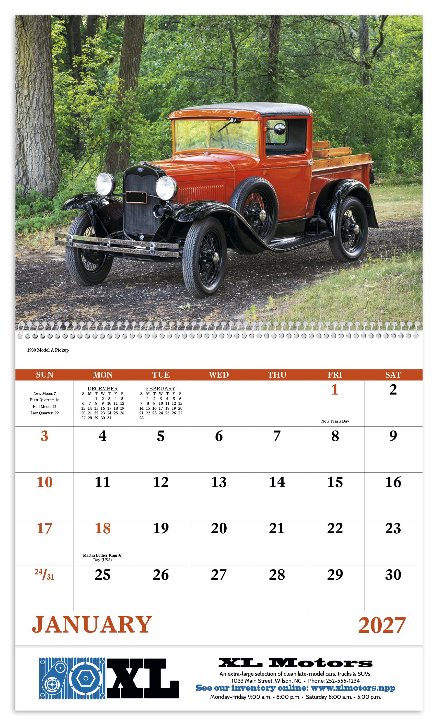 Good Value™ Treasured Trucks - Spiral Calendar 47